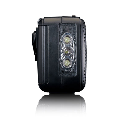 Lenco MCR-113BK - Radio d'urgence portable à manivelle, lampe de poche et banque d'alimentation en un seul appareil - Noir