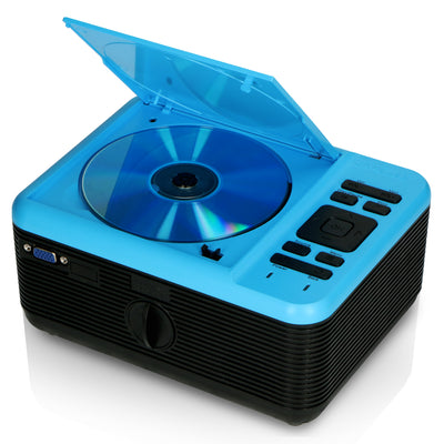 Lenco LPJ-500BU - Projecteur LCD avec lecteur DVD et connexion Bluetooth® - Bleu