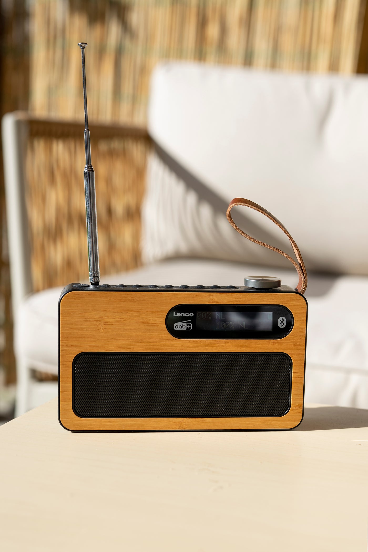 Lenco PDR-040BAMBOOBK - Radio DAB+ - Bambou - Noir