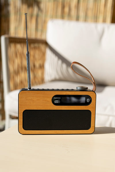 Lenco PDR-040BAMBOOBK - Radio DAB+ - Bambou - Noir