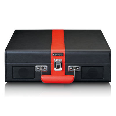 Classic Phono TT-110BKRD - Platine vinyle Bluetooth® avec haut-parleurs intégrés - Noir Rouge