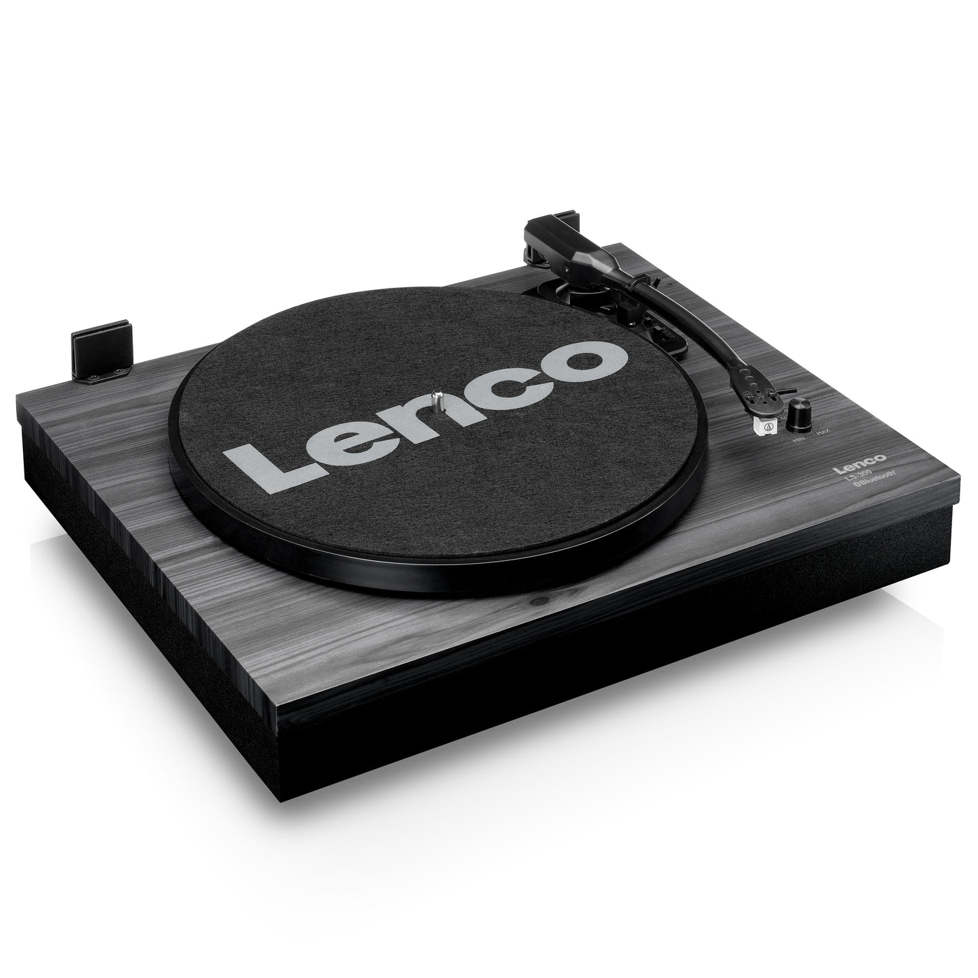 Lenco LS-300BK - Platine avec Bluetooth® et deux haut-parleurs externes, noir