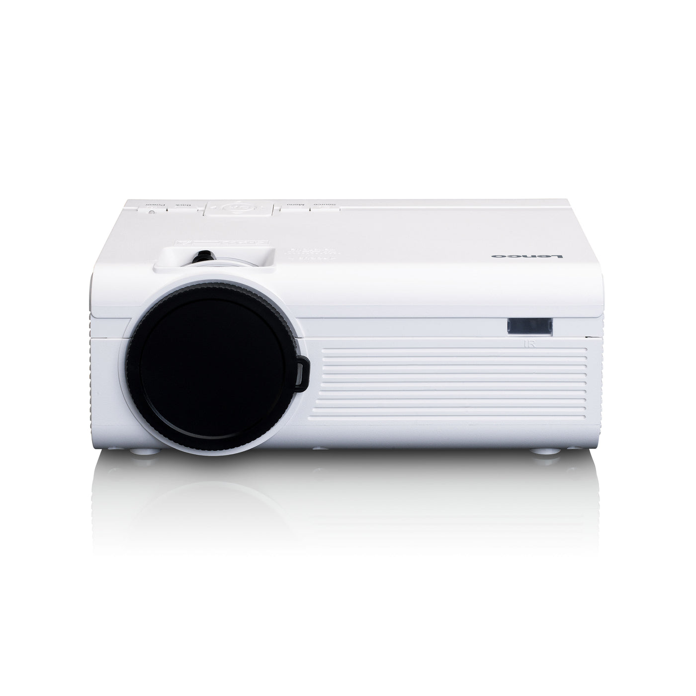 Lenco LPJ-280WH - Video projecteur LCD haute résolution, supporte le contenu Full HD 1080P - Blanc