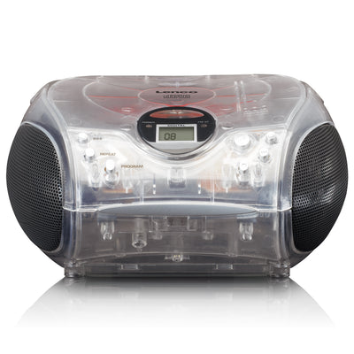 Lenco SCD-24TR - Radio portable avec lecteur CD - Transparent