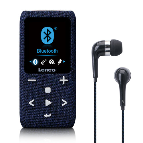 Lenco Xemio-861BU - Lecteur MP3/MP4 avec Bluetooth® et carte micro SD de 8 Go - Bleu