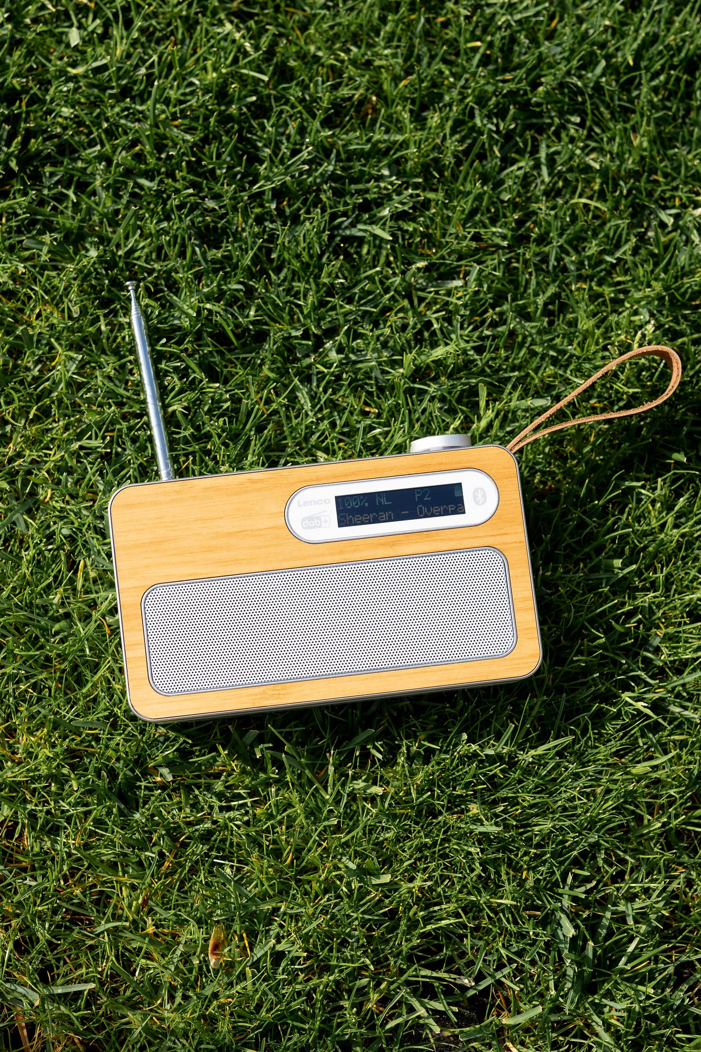 Lenco PDR-040BAMBOOWH - Radio DAB+ - Bambou - Blanc