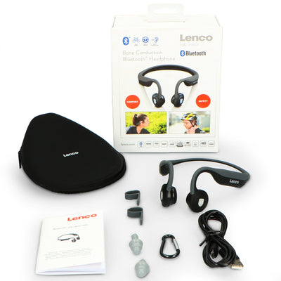 Lenco HBC-200 - Casque Bluetooth® à conduction osseuse - Noir