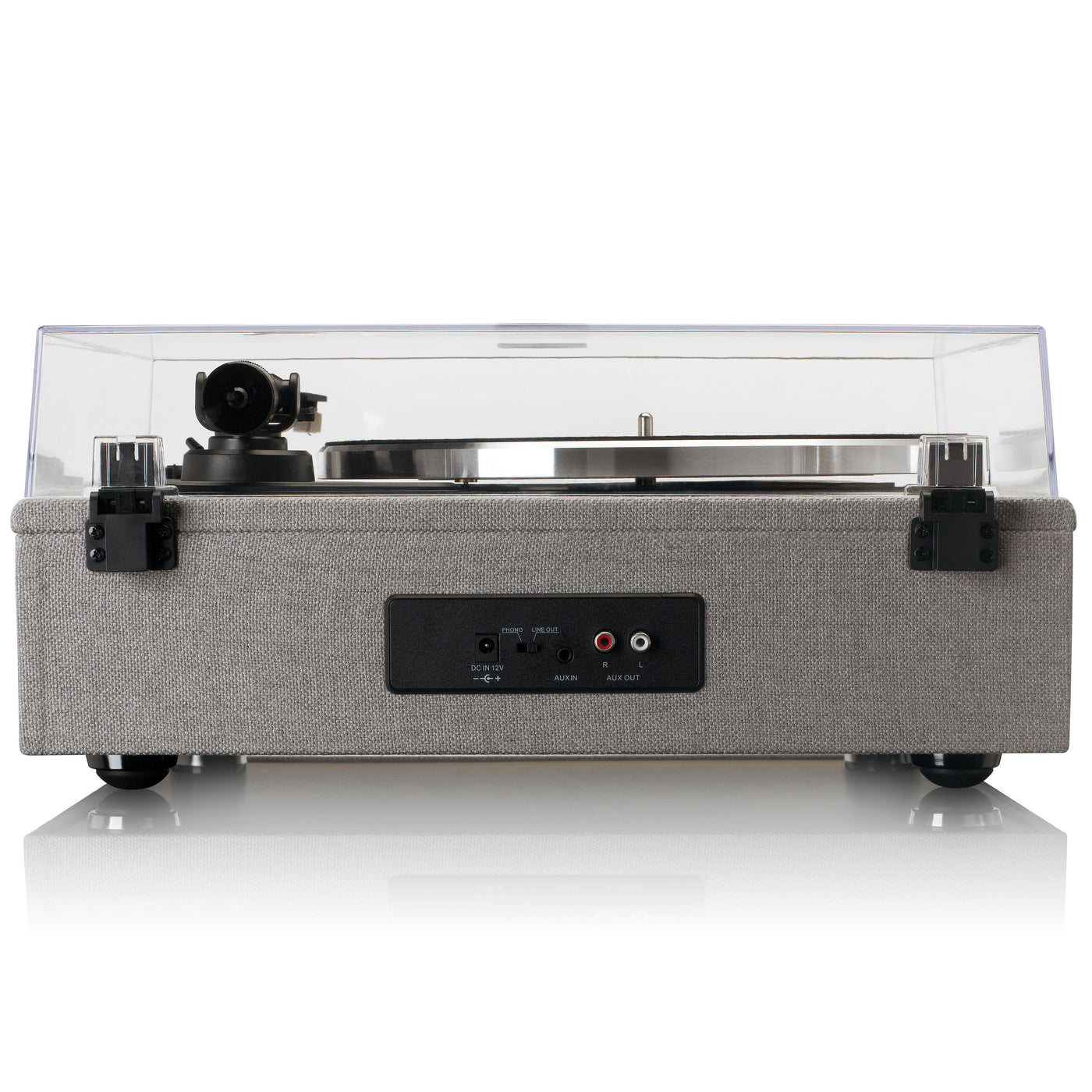 Lenco LS-440GY - Platine vinyle avec 4 haut-parleurs incorporés