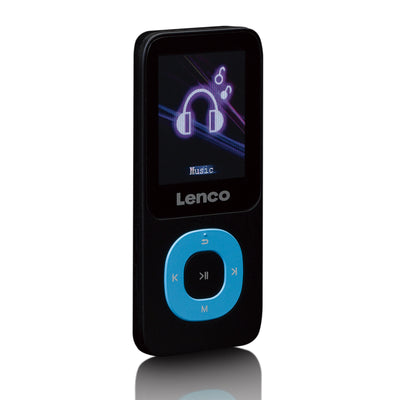 Lenco Xemio-659BU - Lecteur MP3/MP4 avec carte micro SD de 4 Go, bleu