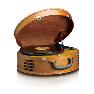 Classic Phono TT-34 Platine rétro - encodag PC - Haut-parleurs intégrés - Marron