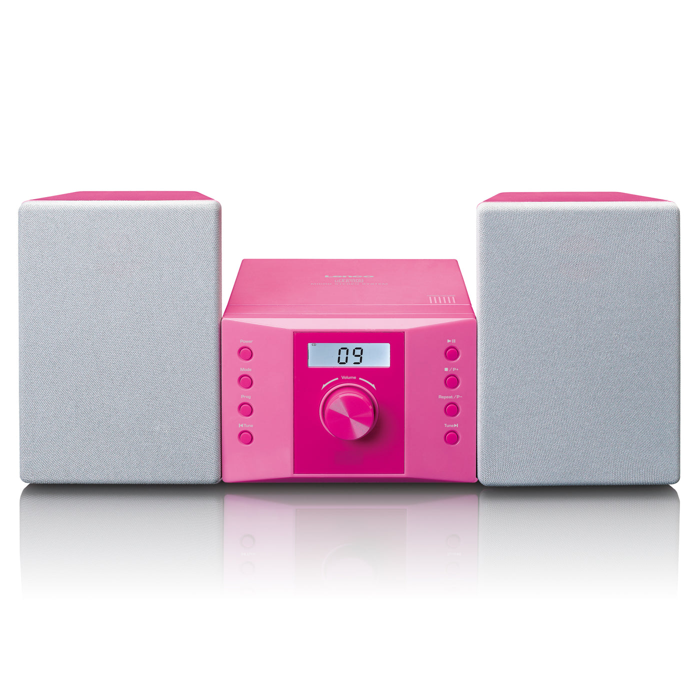 Lenco MC-013PK - Chaîne HiFi avec radio FM et lecteur CD - Rose