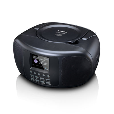 Lenco SCD-6000BK - Radio Internet portable avec DAB+/FM, Bluetooth®, lecteur CD et grand écran LCD couleur - Noir