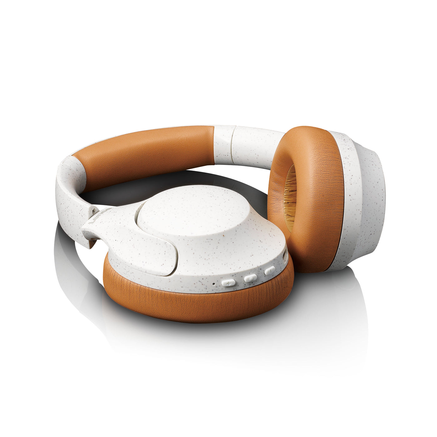Lenco HPB-830GY - Casque sans fil Bluetooth® avec réduction de bruit active et microphones intégrés - Gris/Blanc
