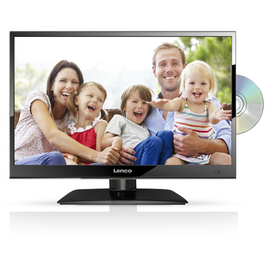 Lenco DVL-1662BK - Téléviseur LED HD 16 pouces DVB-T/T2/S2/C Lecteur DVD intégré - Noir
