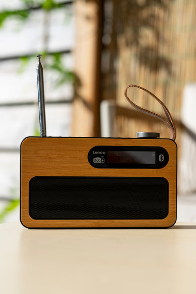 Lenco PDR-040BAMBOOBK - Radio DAB+ - Bambou - Noir