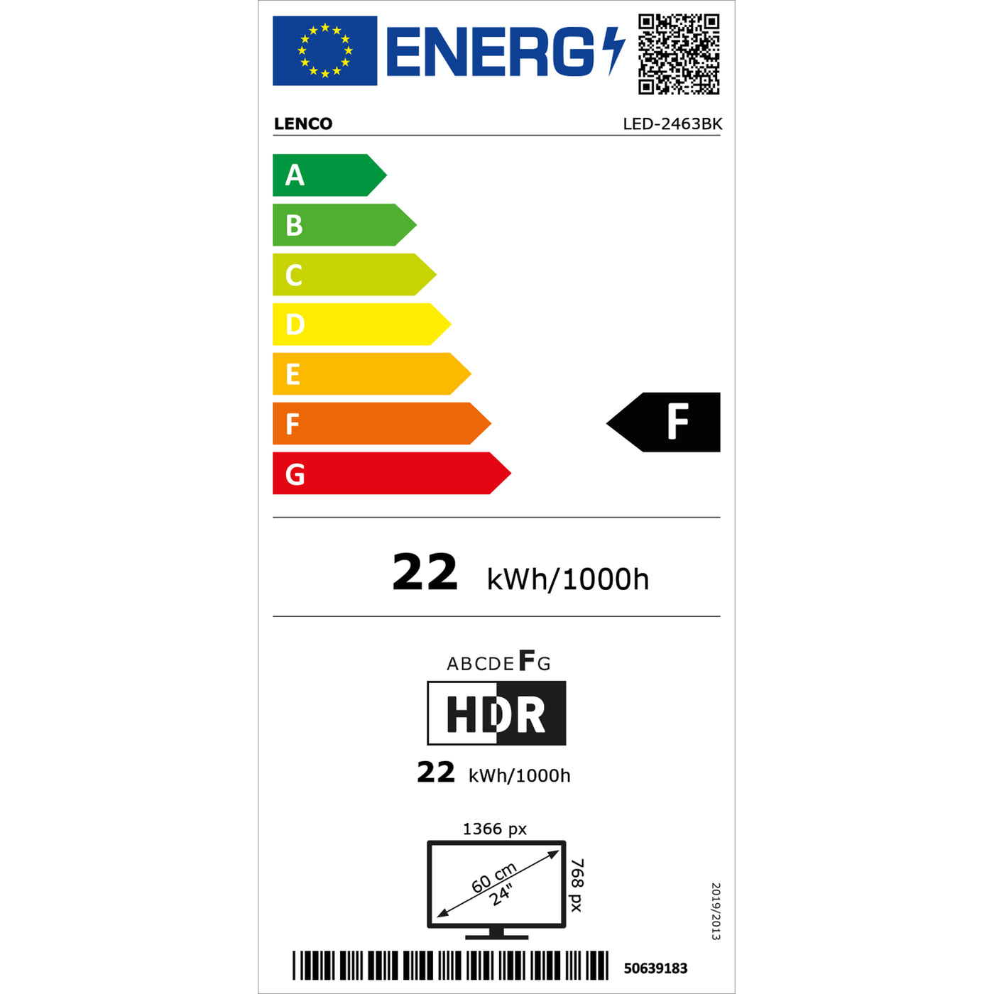Lenco LED-2463BK (V2) - 24" Smart TV Android avec adaptateur voiture 12 V, noir