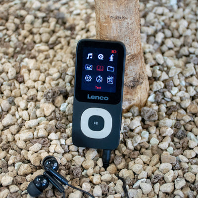 Lenco Xemio-659GY - Lecteur MP3/MP4 avec carte micro SD de 4 Go, gris