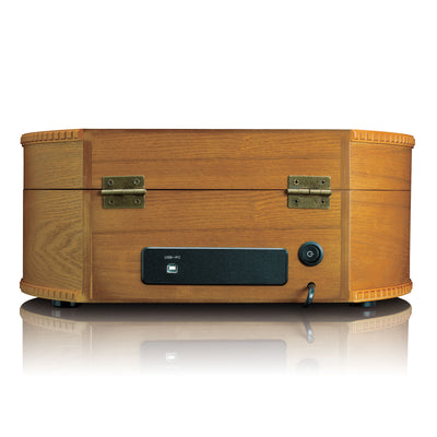 Classic Phono TT-34 Platine rétro - encodag PC - Haut-parleurs intégrés - Marron