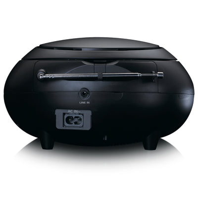 Lenco SCD-331BK - Radio et lecteur CD/MP3 portable avec USB et Bluetooth® - Radio alimentée par batterie ou par secteur