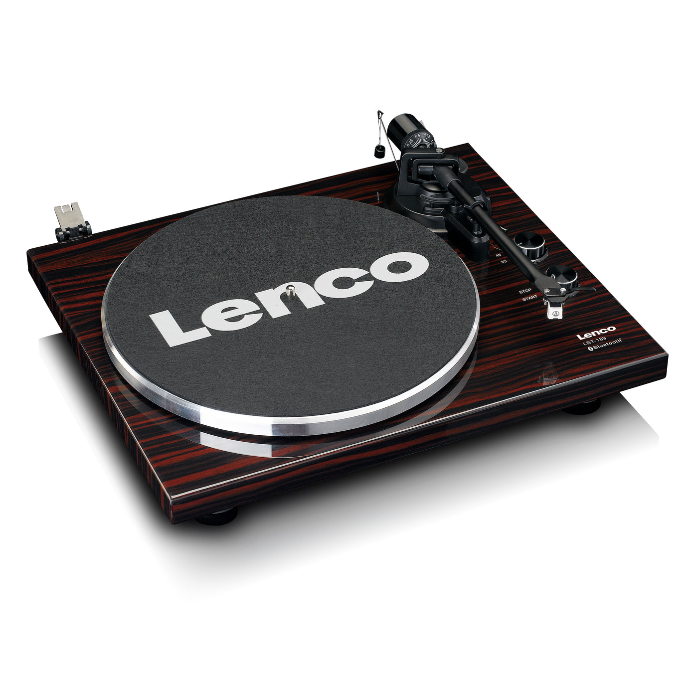 Lenco LBT-189WA - Platine avec transmission Bluetooth®, marron foncé