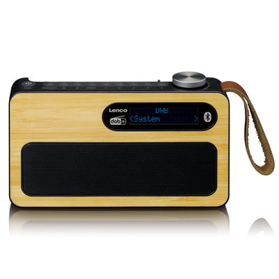 Lenco PDR-040BAMBOOBK - Radio DAB+ - Bambou - Noir