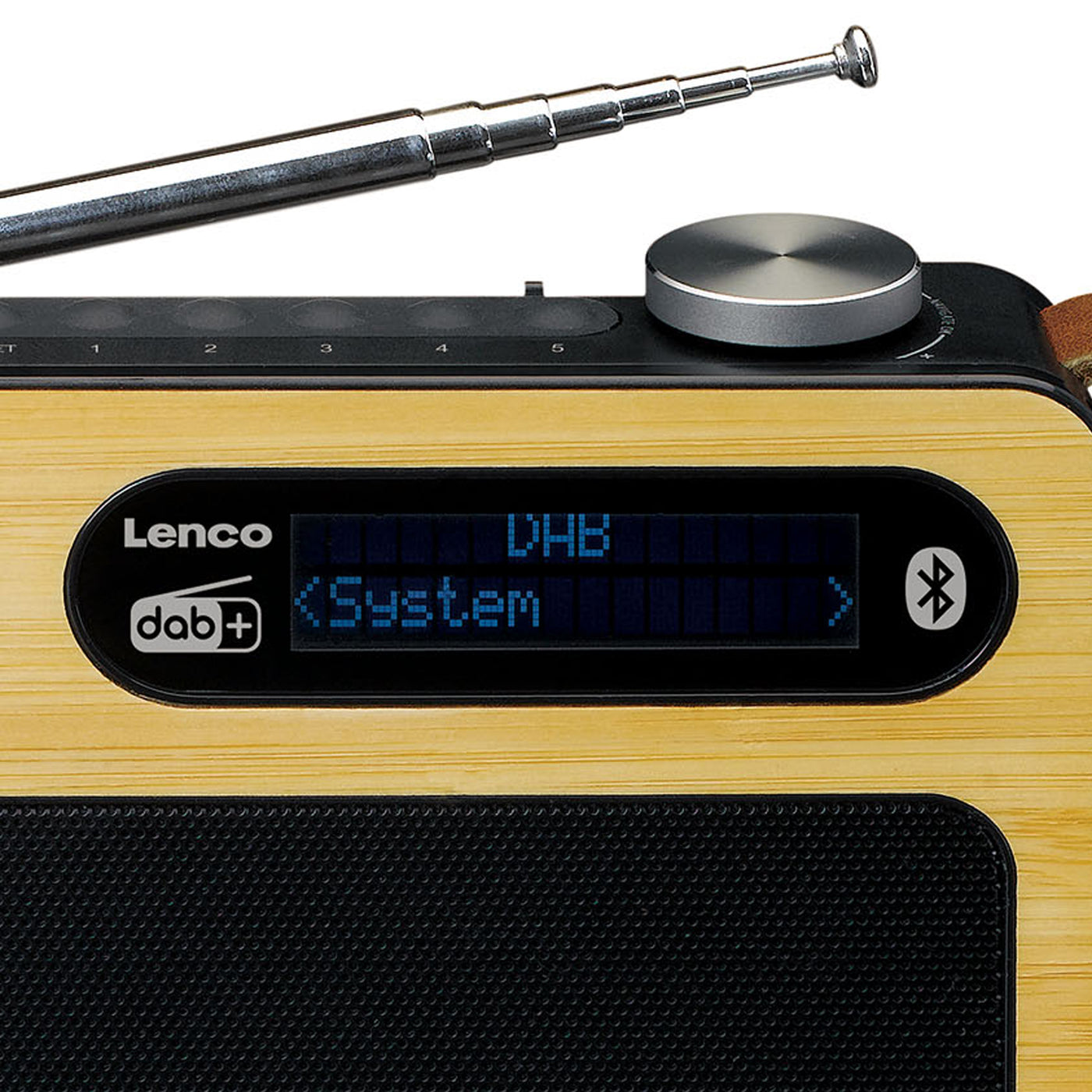 Lenco PDR-040BAMBOOBK - Radio DAB+ - Bambou - Noir