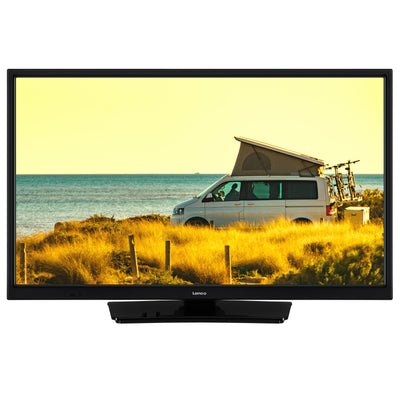 Lenco LED-2463BK (V2) - 24" Smart TV Android avec adaptateur voiture 12 V, noir