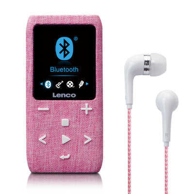 Lenco Xemio-861PK - Lecteur MP3/MP4 avec Bluetooth® et carte micro SD de 8 Go - Rose