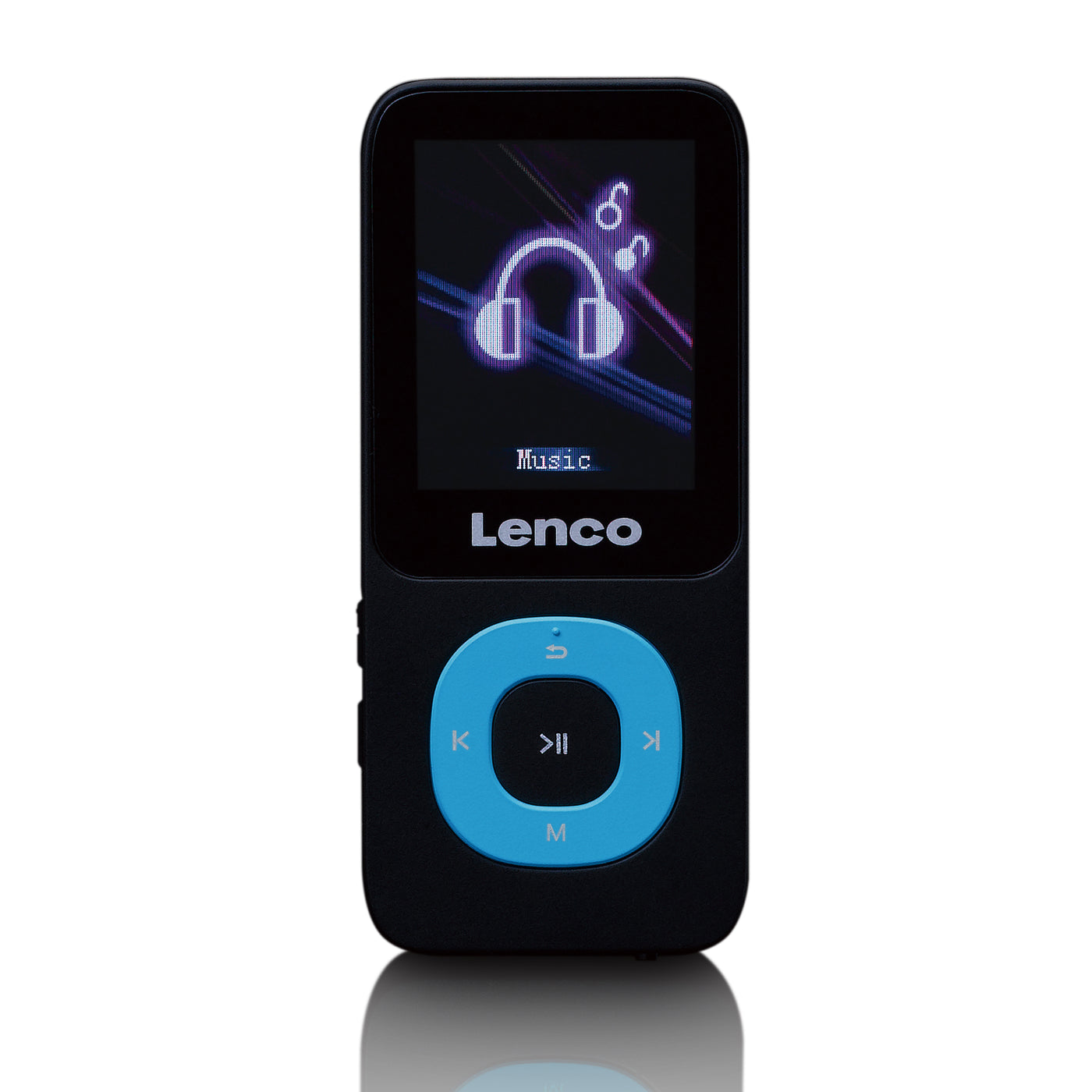 Lenco Xemio-659BU - Lecteur MP3/MP4 avec carte micro SD de 4 Go, bleu