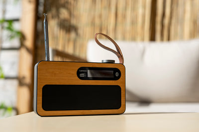 Lenco PDR-040BAMBOOBK - Radio DAB+ - Bambou - Noir