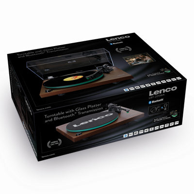 Lenco LBT-225WA - Platine avec transmission Bluetooth® - marron foncé