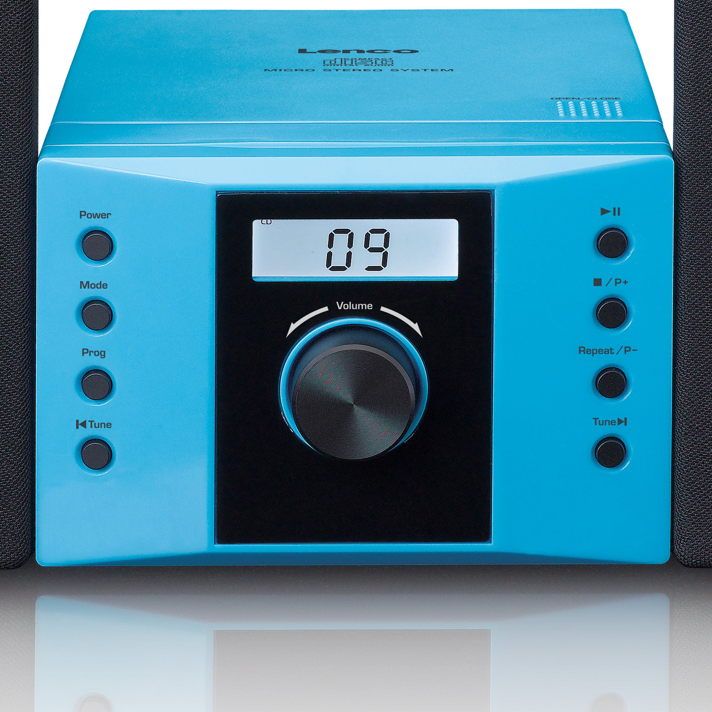 Lenco MC-013BU - Chaîne HiFi avec radio FM et lecteur CD - Bleu