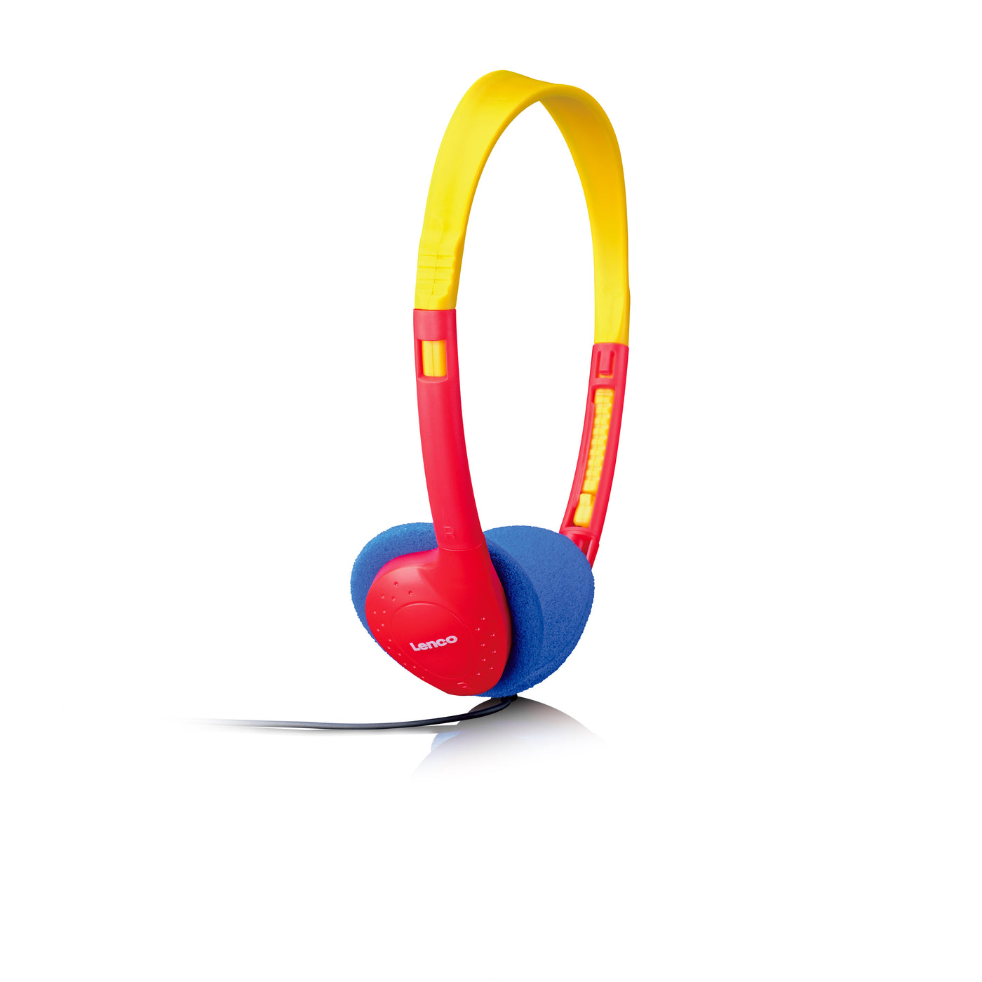 Lenco CD-021KIDS - Lecteur CD portable pour enfants avec casque, piles rechargeables et limiteur de son intégré - Multicolore