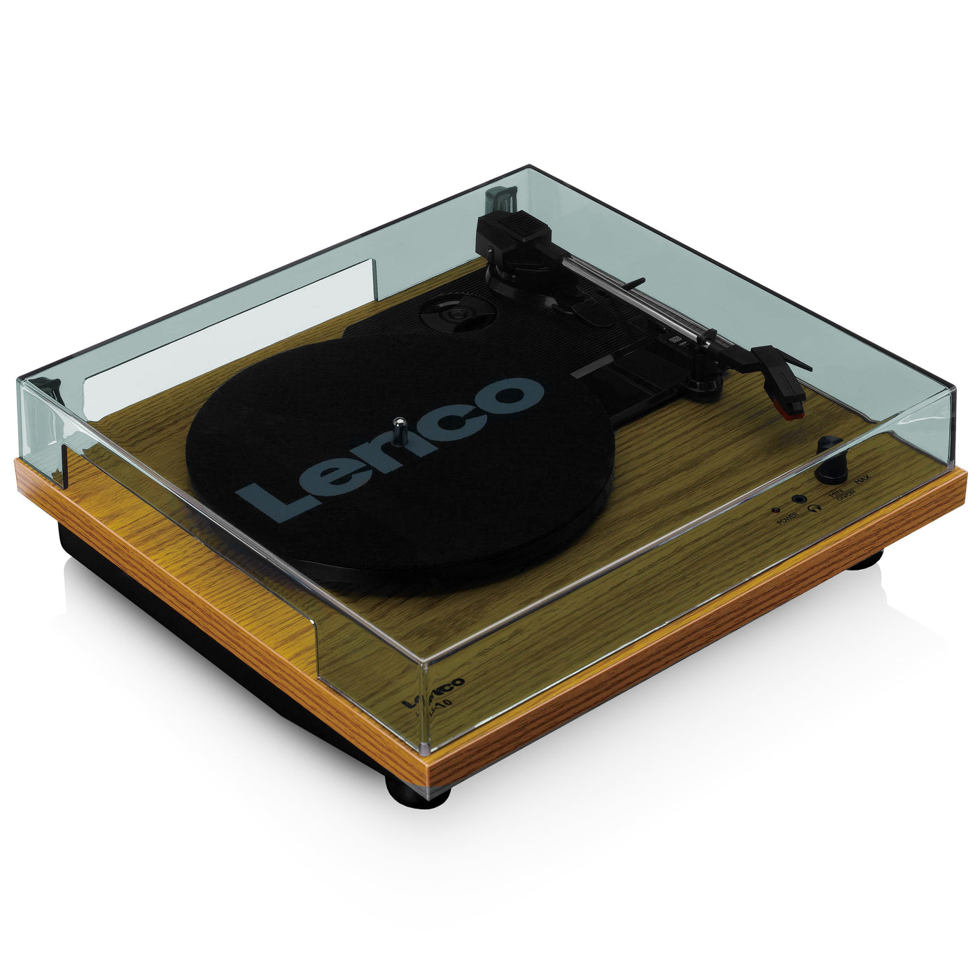 Lenco LS-10WD - Platine avec haut-parleurs intégrés - Bois