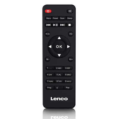 Lenco MC-250BK - Micro-chaîne avec radio intelligente, lecteur CD/USB, internet, DAB+, Bluetooth® - Noir
