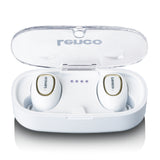 Lenco EPB-410WH - Oreillettes Bluetooth® TWS IPX4 avec boîtier de chargement - Blanc