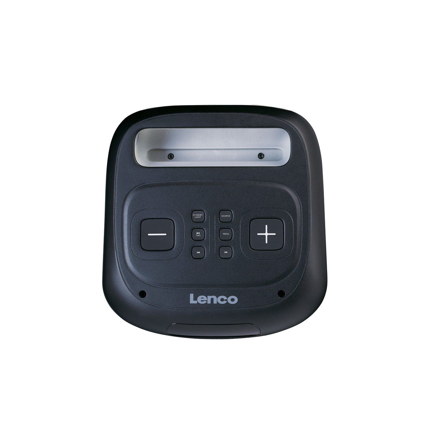 Lenco PA-100BK - Enceinte Bluetooth® avec effets lumineux LED - 100W RMS, USB, autonomie de batterie de 14 heures - Noir