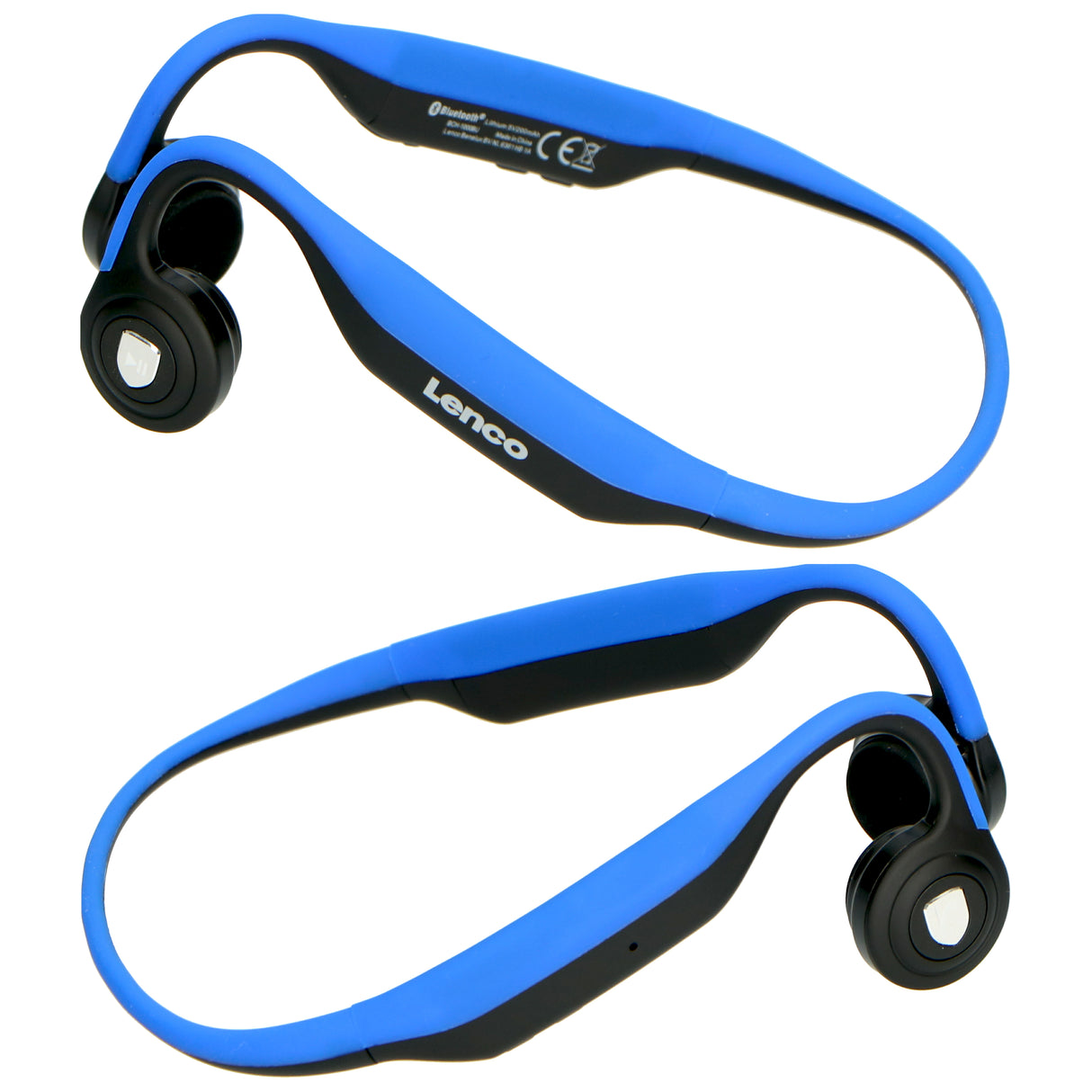 Lenco BCH-1000BU - Casque Bluetooth® à conduction osseuse, bleu