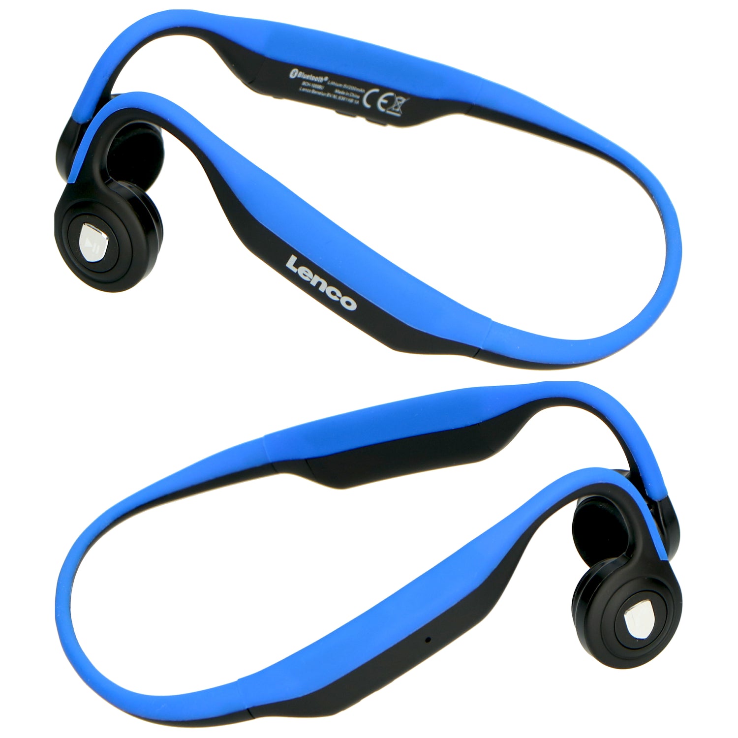 Lenco BCH-1000BU - Casque Bluetooth® à conduction osseuse, bleu
