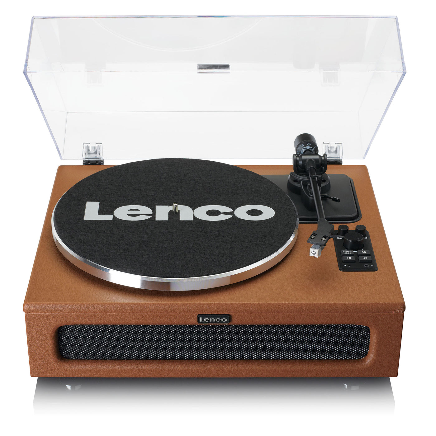 Lenco LS-430BN - Platine vinyle avec 4 haut-parleurs incorporés - Marron