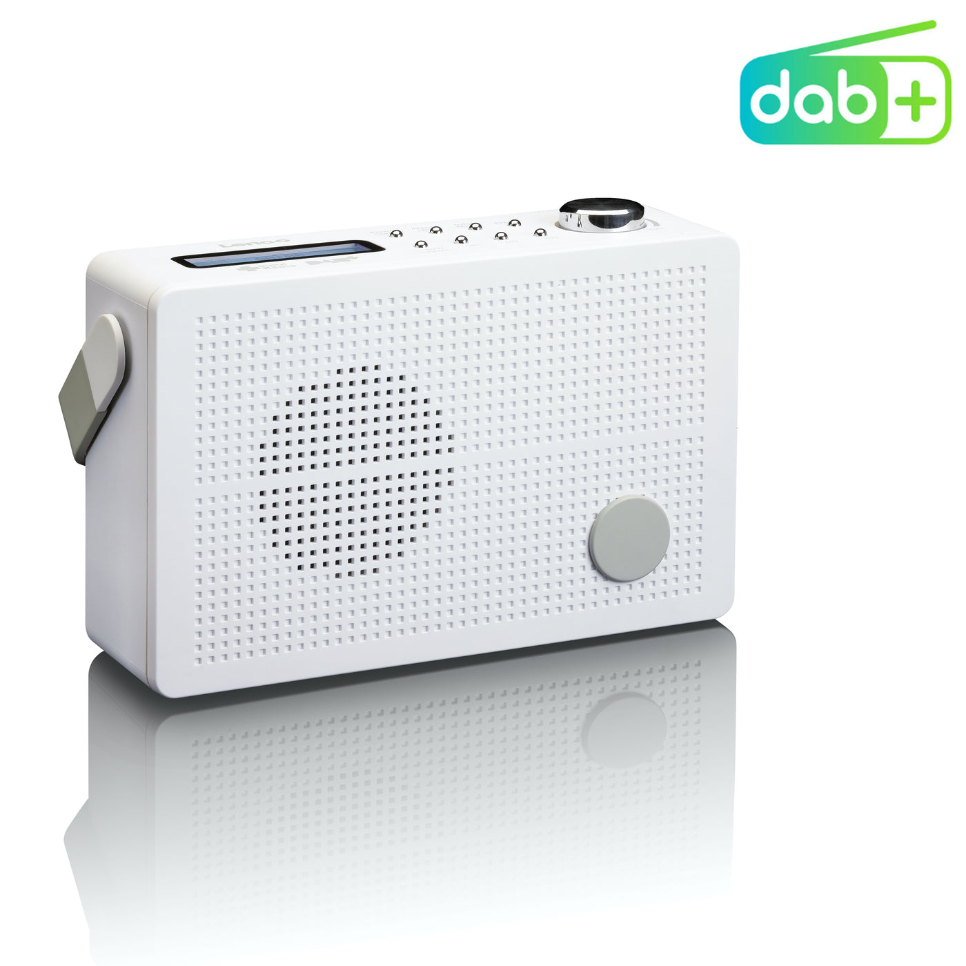 Lenco PDR-030WH - Radio DAB+/FM portable avec fonction réveil - Blanc