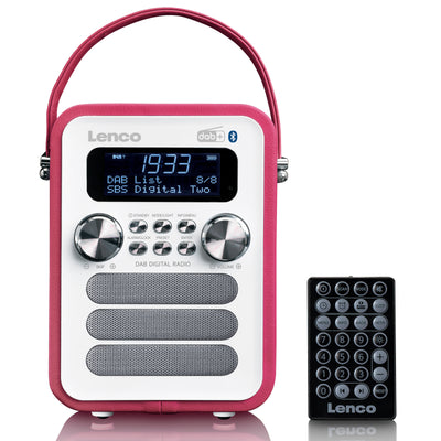 Lenco PDR-051PKWH - Radio DAB+/ FM avec Bluetooth® - Rose