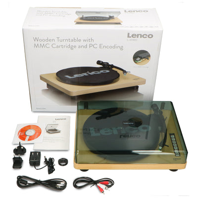 Lenco L-30WD - Platine avec encodage USB/PC - Bois
