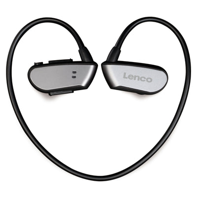 Lenco BTX-860BK - Casque de sport Bluetooth® étanche avec mémoire de 8 Go et lecteur MP3 - Noir