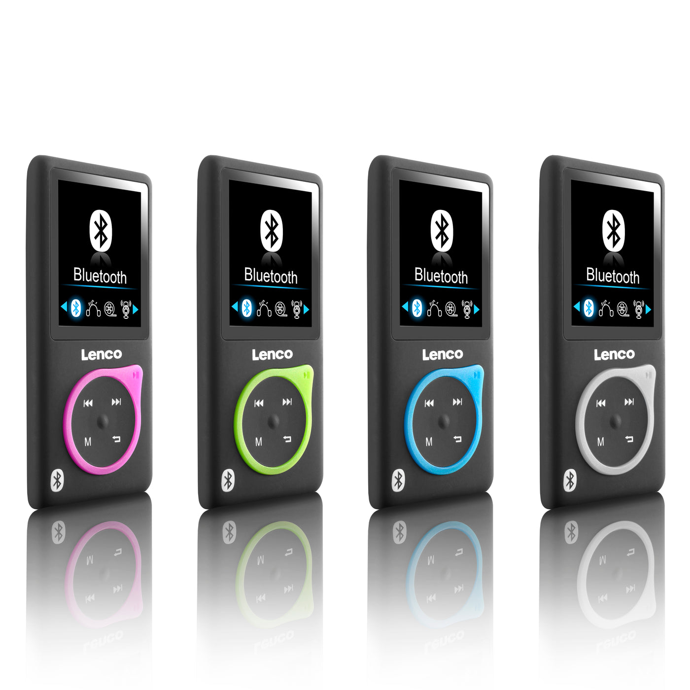 Lenco XEMIO-768 Lime - Lecteur MP3/MP4 avec Bluetooth® et carte micro SD de 8 Go - Vert