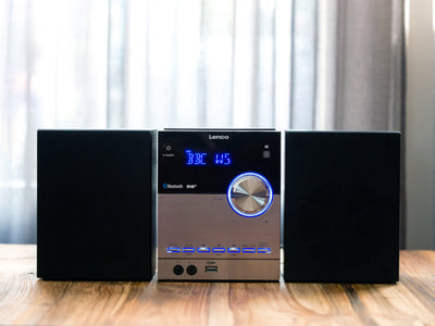 Lenco MC-150 - Chaîne stéréo avec radio DAB+/FM, lecteur CD, connexion Bluetooth® et prise USB - Noir