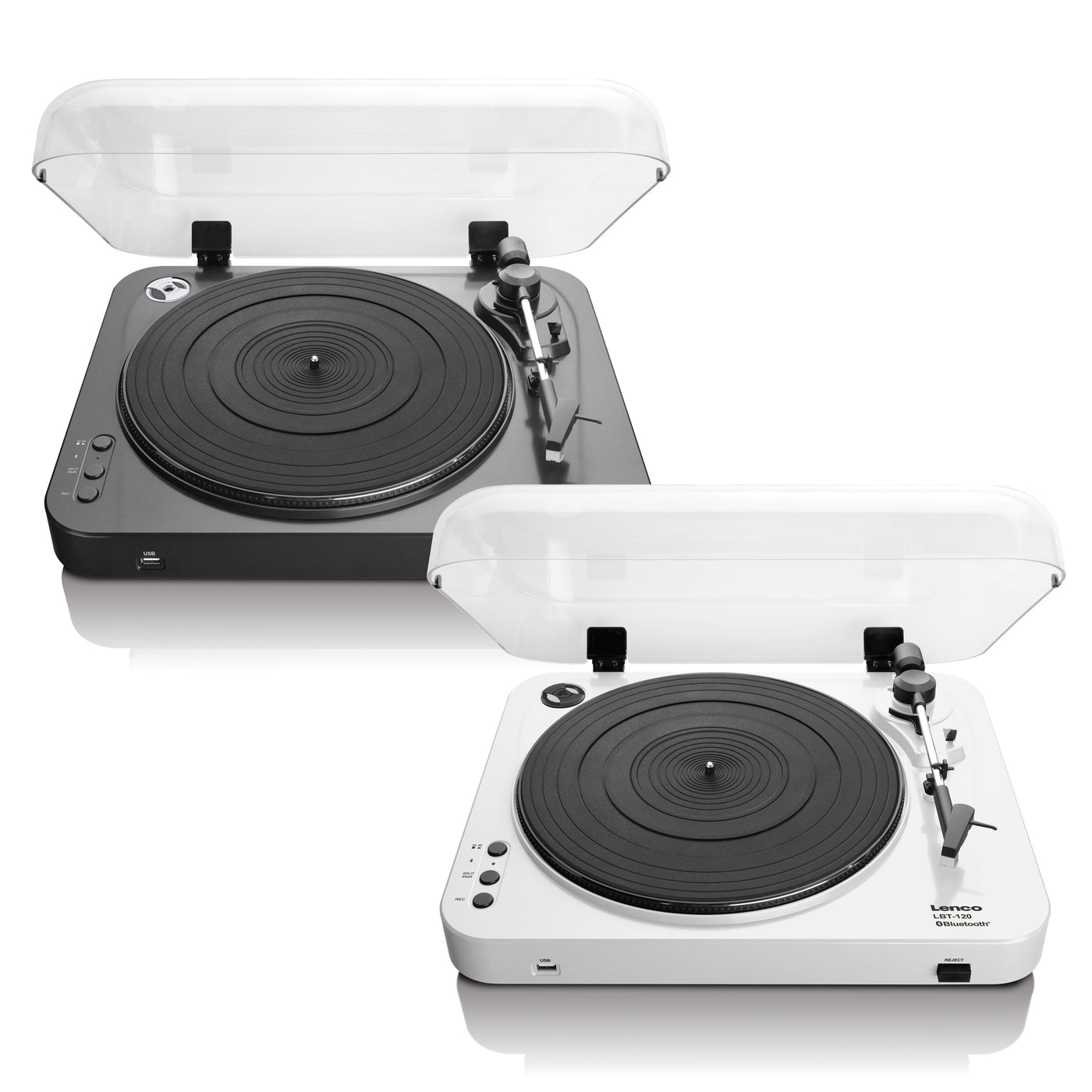 Lenco LBT-120BK - Platine vinyle avec enregistreur USB et Bluetooth® - Noir