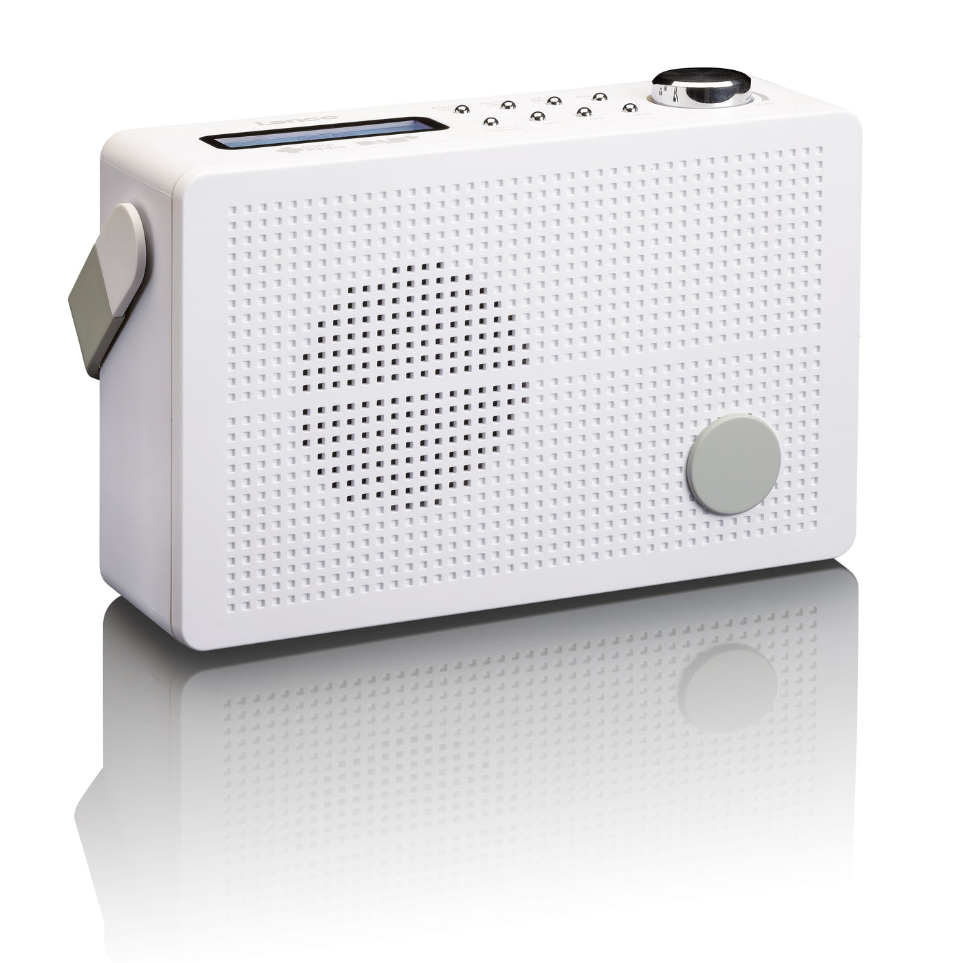 Lenco PDR-030WH - Radio DAB+/FM portable avec fonction réveil - Blanc