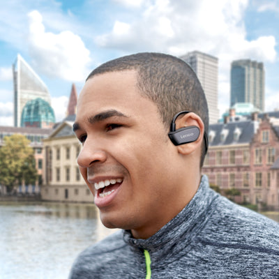 Lenco BTX-860BK - Casque de sport Bluetooth® étanche avec mémoire de 8 Go et lecteur MP3 - Noir