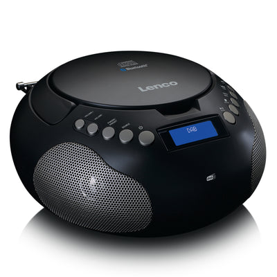 Lenco SCD-341BK - Radio stéréo portable DAB+/ FM avec Bluetooth®